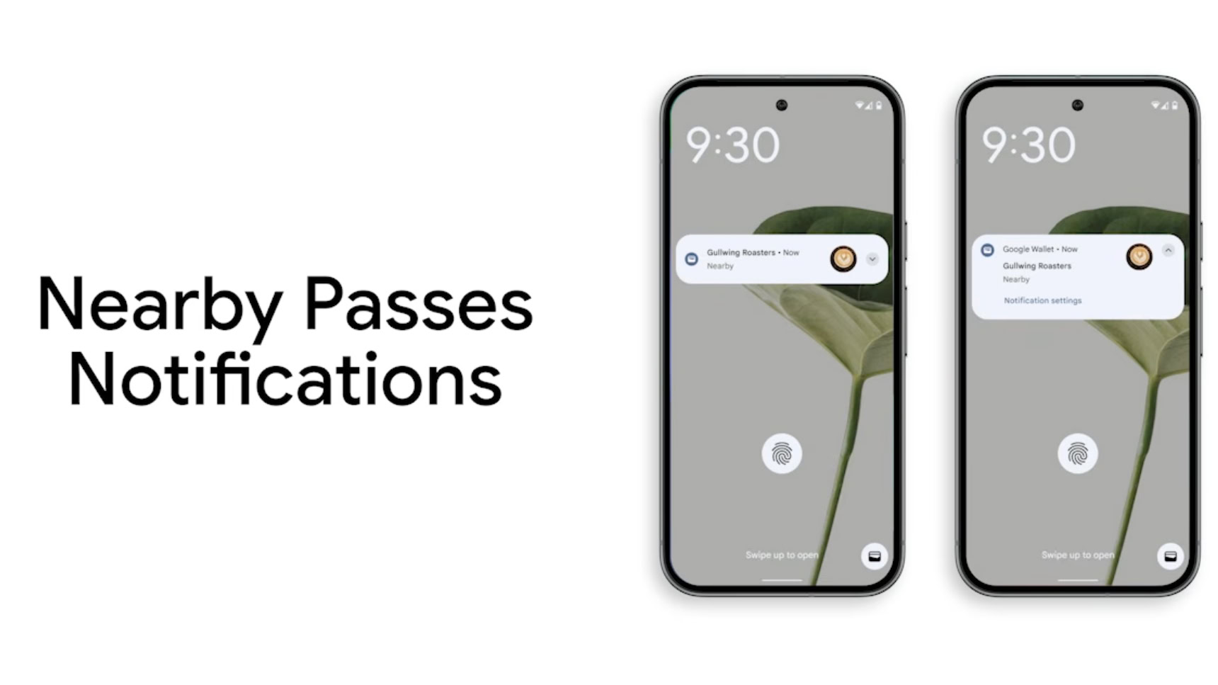 Nearby Passes surfacing the right loyalty card as the user approaches a participating store, powered by Google Maps