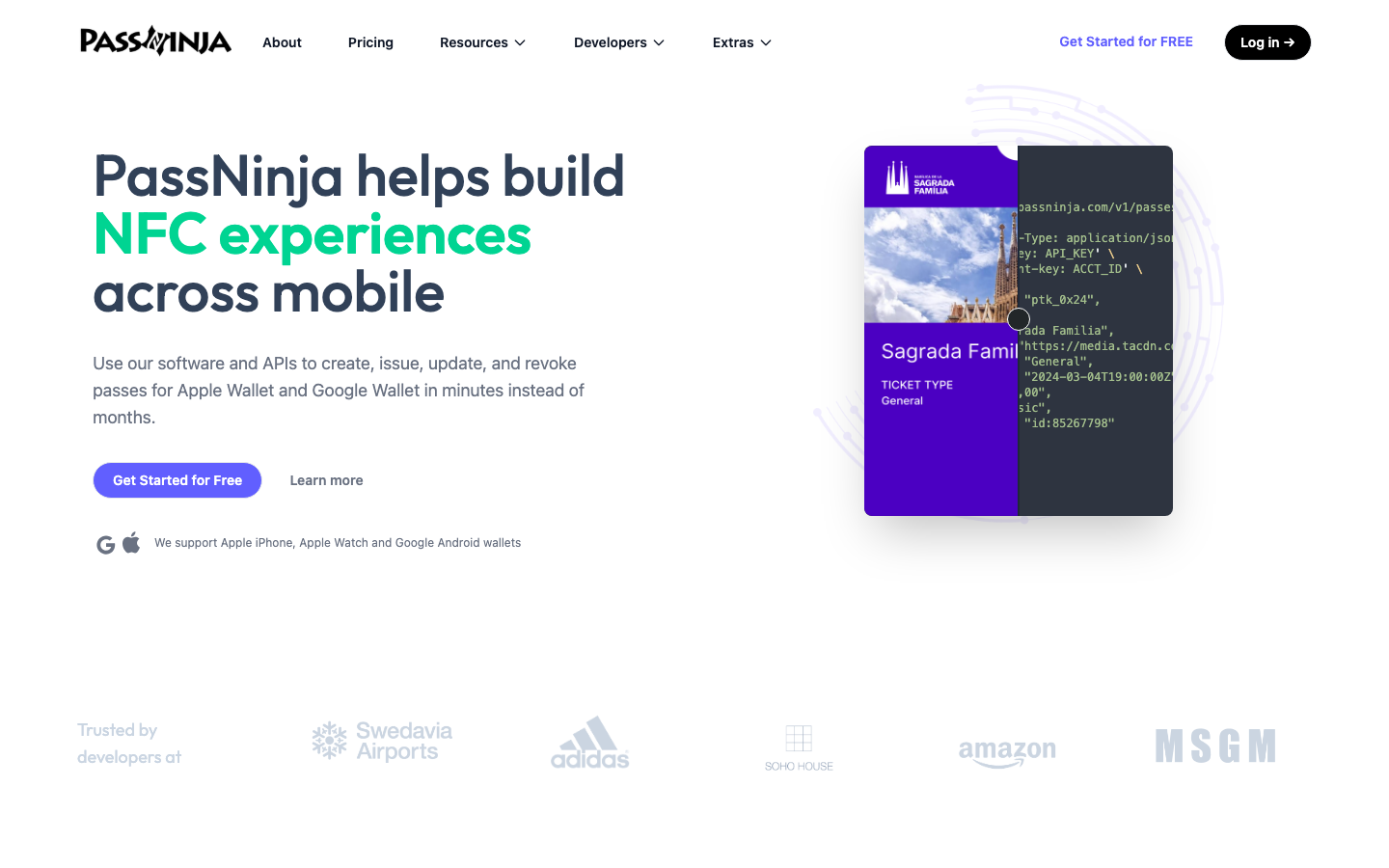 PassNinja homepage screenshot